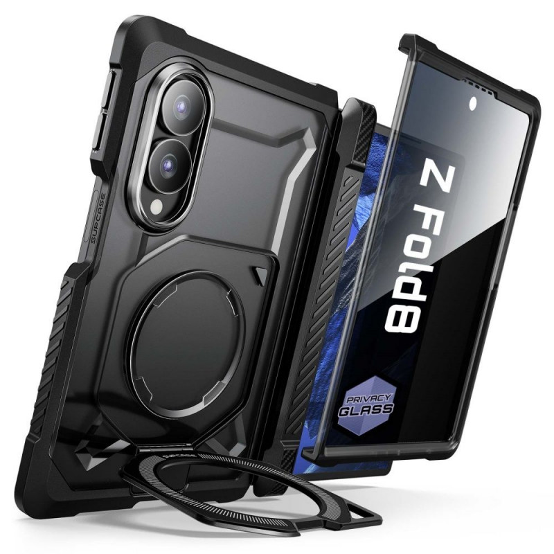 Supcase UB Grip Mag MagSafe Privacy Funda con cristal de privacidad para Samsung Galaxy Z Fold 8, Negra