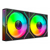 Tacens Mars Gaming MF3DPROX2 ventiladores de caja de ordenador de 12 cm, ARGB, negros, 2 uds.