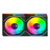 Tacens Mars Gaming MF3DPROX2 ventiladores de caja de ordenador de 12 cm, ARGB, negros, 2 uds.