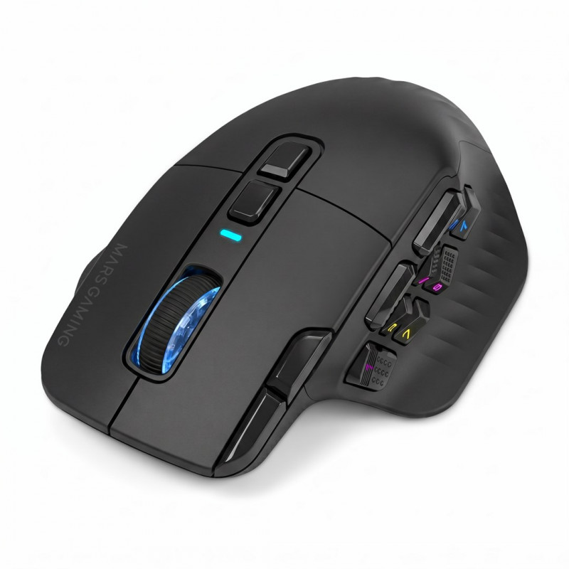 Tacens Mars Gaming MMW-HEX16 ratón gaming inalámbrico, 24000 DPI, Bluetooth 5.2, 2.4 GHz
