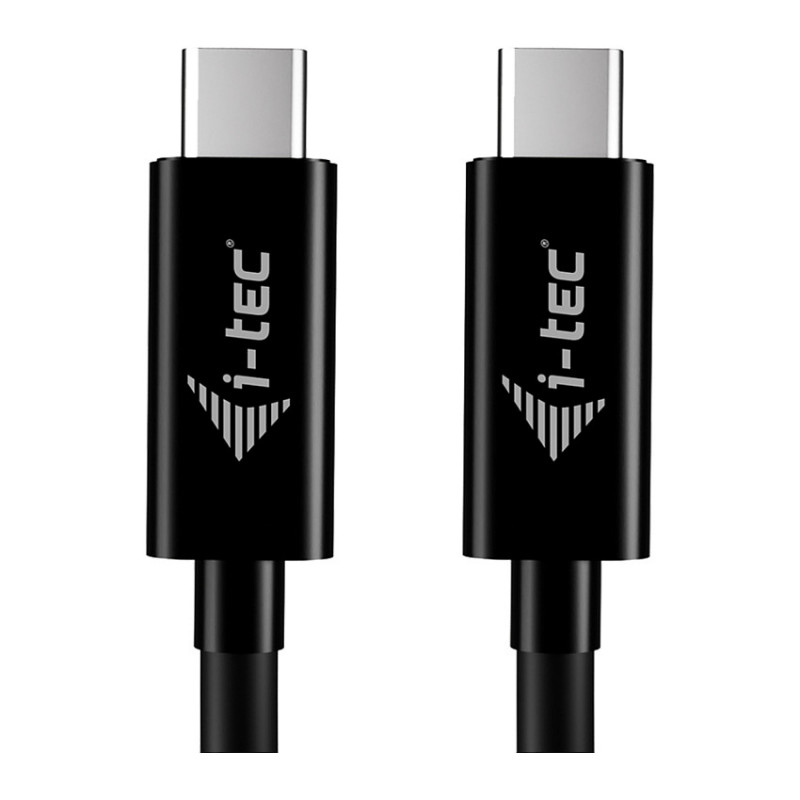 i-tec Cable de carga USB-C, 1.8 m, USB Power Delivery de hasta 100 W, negro