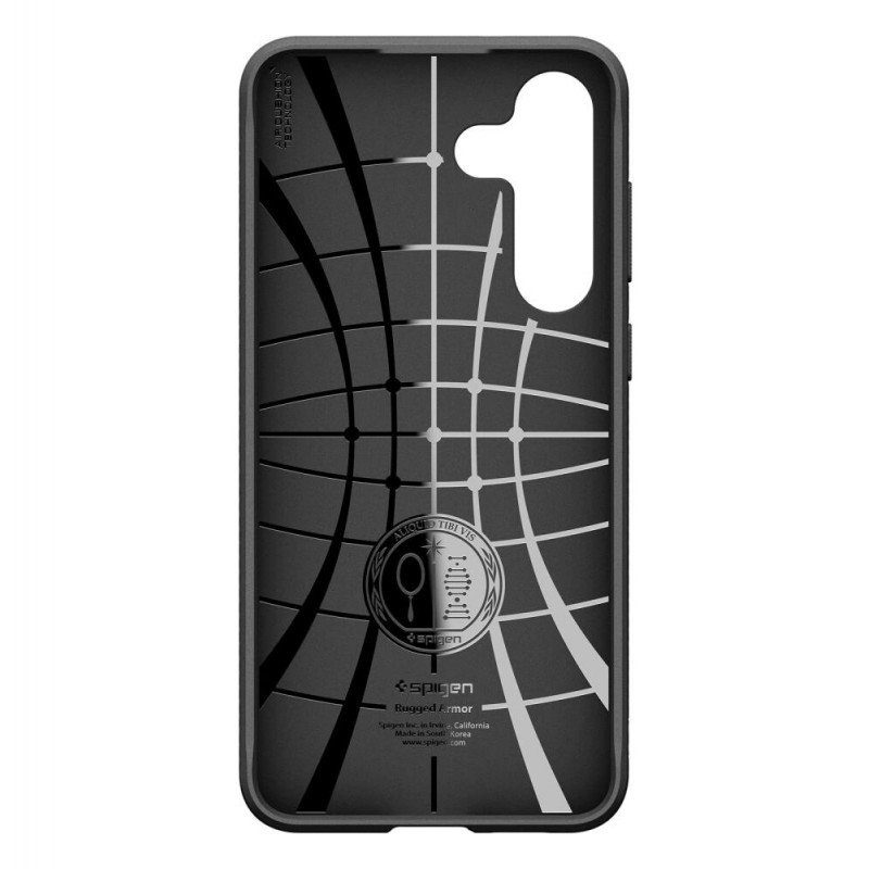 Funda Rugged Armor Spigen para Samsung Galaxy S25 FE, negra mate