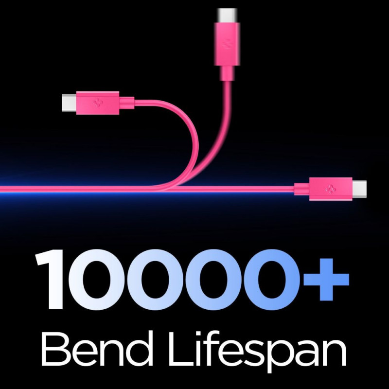 Spigen EB6010CC Essential cable USB-C a USB-C 60W 100 cm, rosa