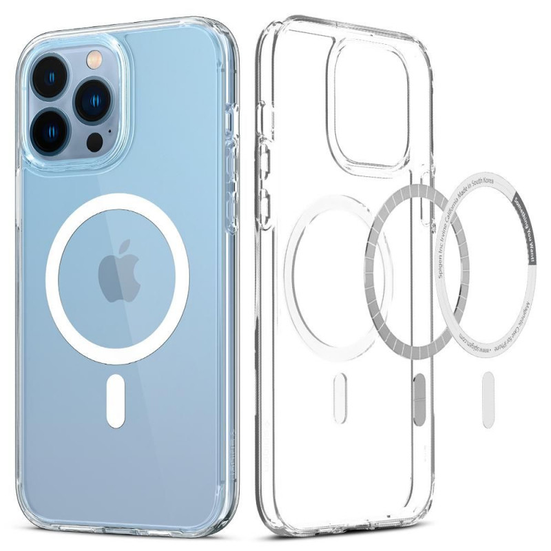 Funda Spigen Ultra Hybrid Mag MagSafe para Apple iPhone 13 Pro, Blanca