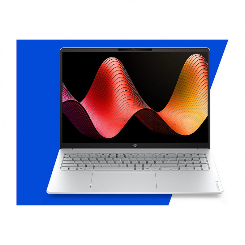 HP OmniBook 3 16-bu0057ngx, portátil de 16" WUXGA, Intel Core Ultra 5 225U, 16 GB RAM, 512 GB SSD, Windows 11 Home, teclado alemán (QWERTZ), plateado