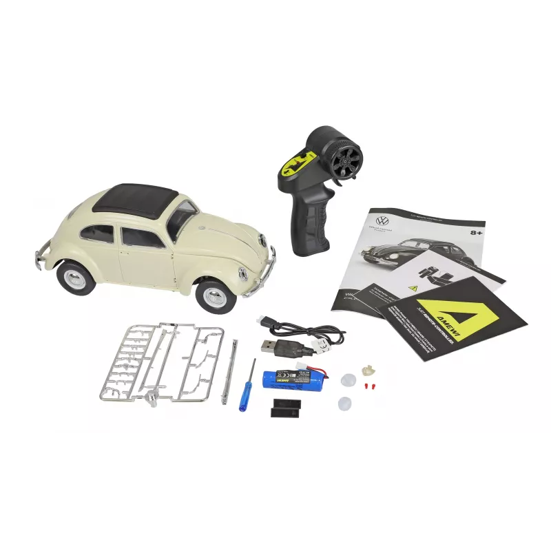 Amewi VW Typ 1 1950 Beetle coche RC, 1:16, RTR, beige