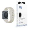 Correa de reloj de silicona 3mk para Apple Watch 42/44/45/49 mm, beige