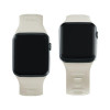 Correa de reloj de silicona 3mk para Apple Watch 42/44/45/49 mm, beige