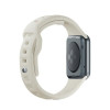 Correa de reloj de silicona 3mk para Apple Watch 42/44/45/49 mm, beige