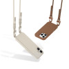 Tech-Protect MagNecklace funda MagSafe con cordón para Apple iPhone 16, beige