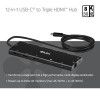 Club 3D CSV-2556 hub USB-C 12 en 1, 3x HDMI/3x USB-C/USB/LAN, 8K30Hz, PD 140W