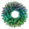 Corona preiluminada Twinkly 50 LED RGB, cable verde, enchufe tipo C, 60 cm