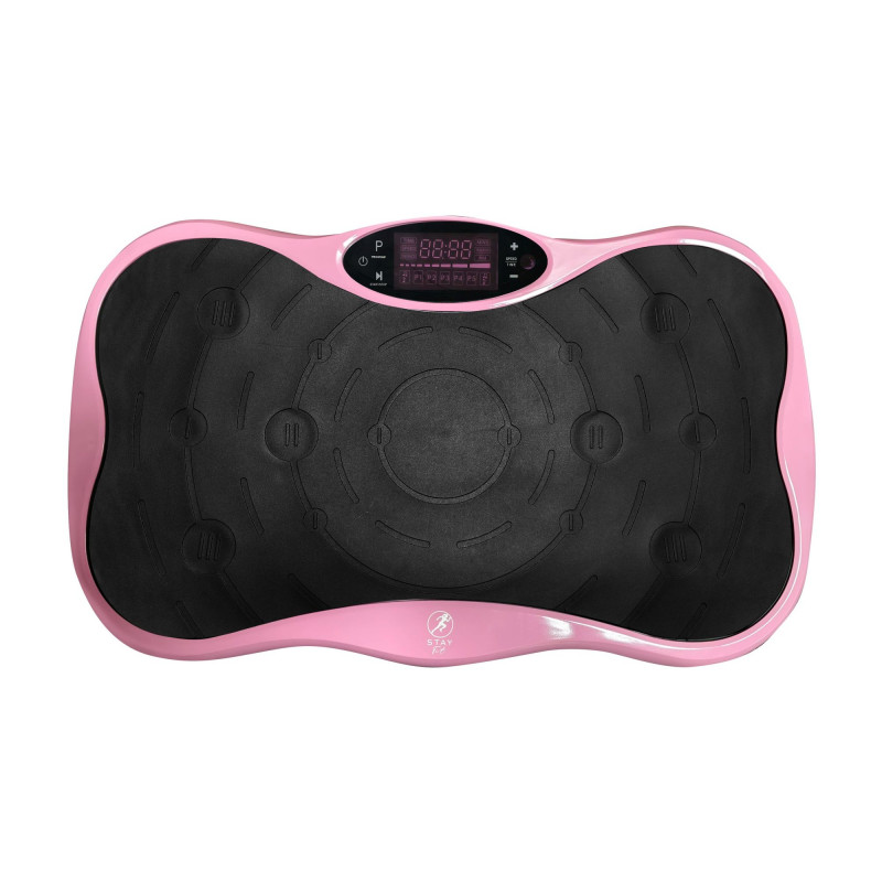 Plataforma vibratoria de fitness Extralink Moonwalk SpinMove, 200 W, rosa
