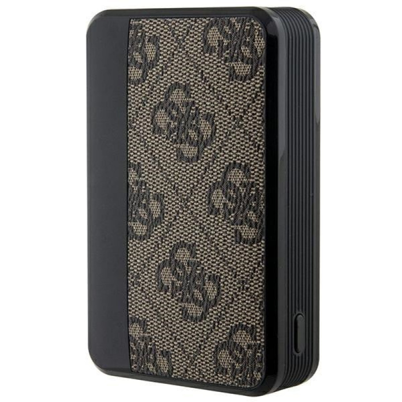 Guess GUPB10DP4GEGW Power Bank 10000 mAh, 18 W, 4G Leather Metal Logo, marrón