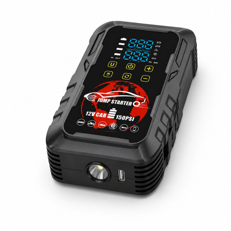 Extralink MaxJump 9 Xtreme arrancador y compresor 2 en 1, 8000 mAh