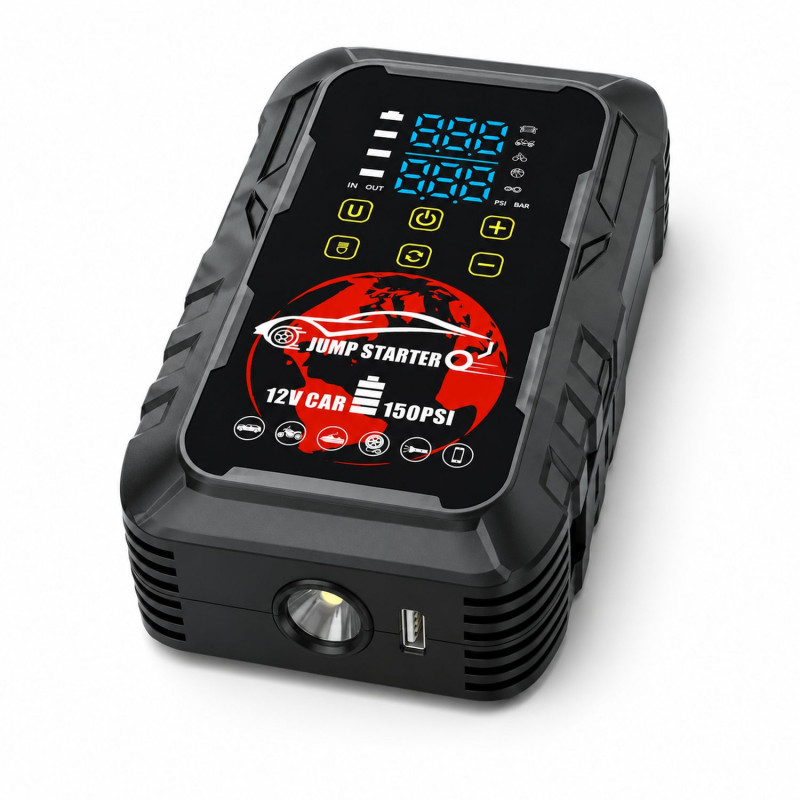 Extralink MaxJump 9 Xtreme arrancador y compresor 2 en 1, 8000 mAh