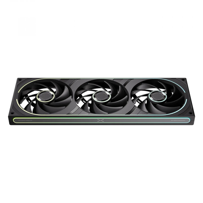 Ventilador para caja TRYX FOBR 360 mm ARGB, PWM, 3 en 1, negro