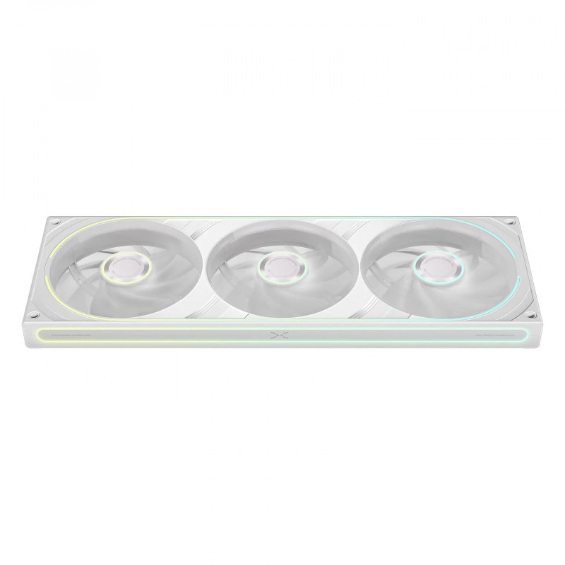 Ventilador para caja TRYX FOBR 360 mm ARGB, PWM, 3 en 1, blanco