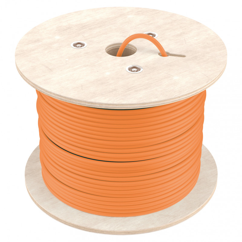 Equip 404553 Cable de instalación a granel Cat7 S/FTP, 1000 m, libre de halógenos (LSZH), naranja