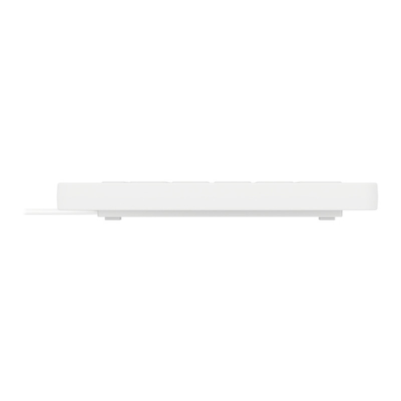 Teclado USB Active Key AK-C7412, distribución francesa, blanco