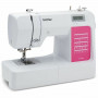 Máquina de coser Brother CS120WTS, blanco rosa