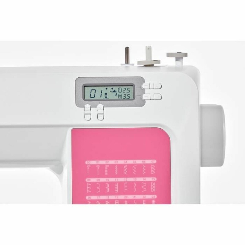 Máquina de coser Brother CS120WTS, blanco rosa