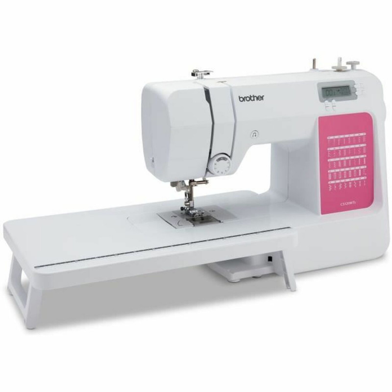 Máquina de coser Brother CS120WTS, blanco rosa