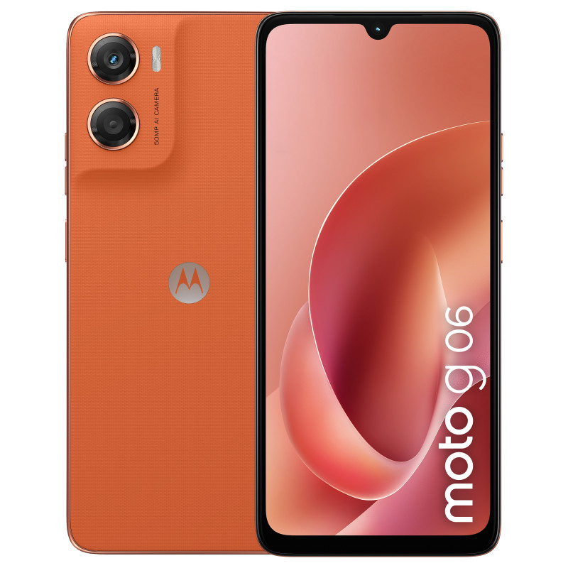 Motorola XT2535-3 Moto G06 Smartphone 4G, 4 GB RAM, 64 GB, naranja (EU)