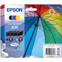 Multipack de cartuchos de tinta originales de 4 colores Epson 406 Umbrella C13T17G64010, 6 ml
