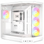 Caja de PC HYTE Y50 Snow White, blanca, cristal templado x 3