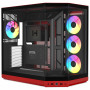 HYTE Y50 Wild Cherry Caja de PC, Roja, Cristal Templado x 3
