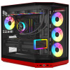 HYTE Y50 Wild Cherry Caja de PC, Roja, Cristal Templado x 3