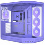 Caja para PC HYTE Y50 Taro Milk, morada, cristal templado x 3