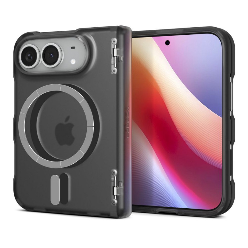 Funda Spigen Ultra Hybrid Pro MagFit para Apple iPhone Duo, Frost Black
