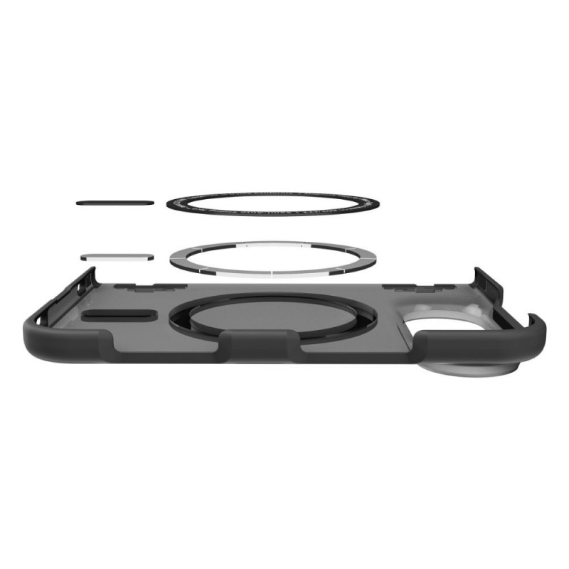 Funda Spigen Ultra Hybrid Pro MagFit para Apple iPhone Duo, Frost Black