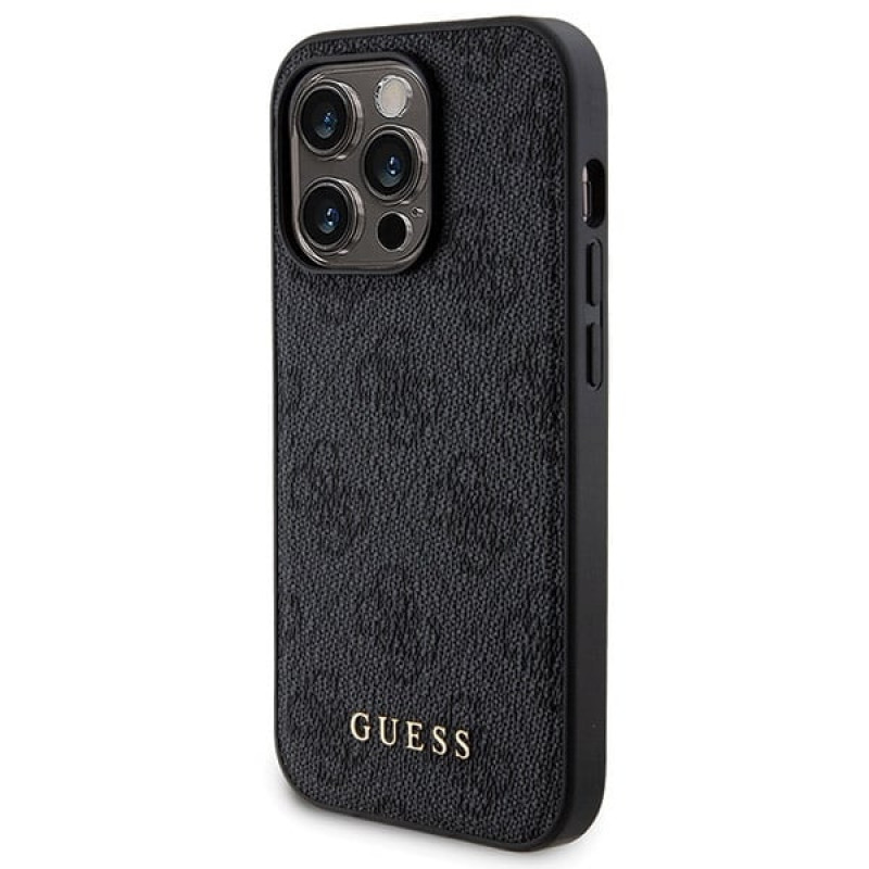 Guess GUBPM5P13X4GEMGK Apple iPhone 13 Pro Max funda rígida + 5000 mAh MagSafe powerbank pack, 4G Metal Logo, negro