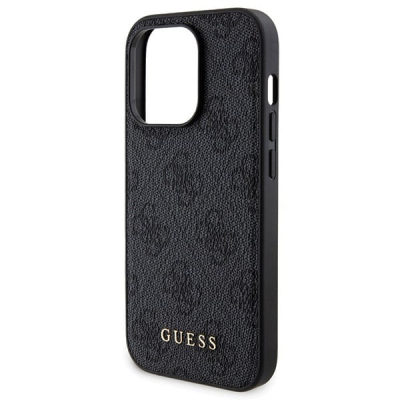 Guess GUBPM5P14X4GEMGK Apple iPhone 14 Pro Max funda rígida + 5000 mAh MagSafe powerbank pack, 4G Metal Logo, negro