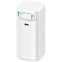 Powerbank USAMS US-CD217 de la serie XMF, 18000 mAh, carga rápida PD 45W, con cable Lightning, blanco