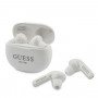 Guess GUTWS1CWHTWS Auriculares inalámbricos intraurales con estación de acoplamiento, Bluetooth 5.0, blancos