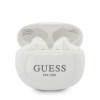 Guess GUTWS1CWHTWS Auriculares inalámbricos intraurales con estación de acoplamiento, Bluetooth 5.0, blancos