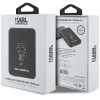 Batería externa de inducción Karl Lagerfeld KLPBM5KIOTTGK 5000 mAh 15W, Outline Ikonik, MagSafe, negra
