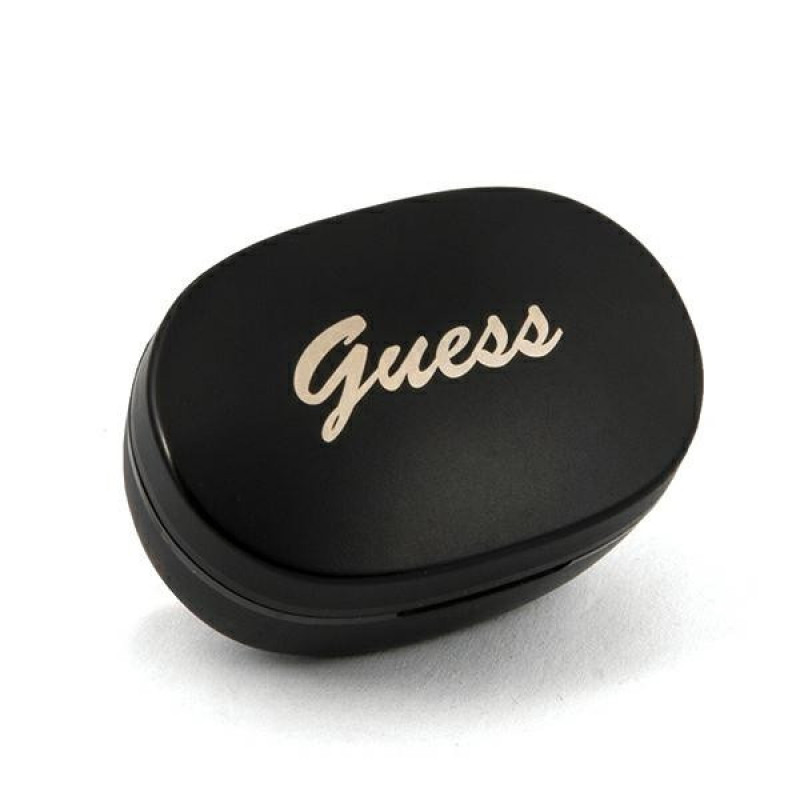 Guess GUTWST30BK Auriculares inalámbricos TWS intraurales con base de carga, Bluetooth 5.0, negros