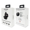 Guess GUTWST30BK Auriculares inalámbricos TWS intraurales con base de carga, Bluetooth 5.0, negros