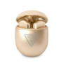 Guess GUTWST82TRD Auriculares inalámbricos TWS intraurales con estación de acoplamiento, Triangle Logo, Bluetooth 5.0, dorado