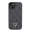 Guess GUHCP15MP4TDSCPK Funda rígida Apple iPhone 15 Plus / 14 Plus, Crossbody 4G Metal Logo, negra