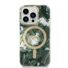 Guess GUBPP14XHJEACSA Funda + Cargador inalámbrico para Apple iPhone 14 Pro Max, Jungle, funda rígida verde, MagSafe