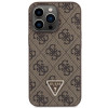 Guess GUHCP13LP4TDSCPW Funda rígida marrón para Apple iPhone 13/13 Pro, Crossbody 4G Metal Logo