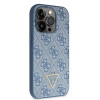 Guess GUHCP14XP4TDSCPB Funda rígida azul para Apple iPhone 14 Pro Max, Crossbody 4G Metal Logo