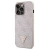 Guess GUHCP13LP4TDSCPP Funda rígida rosa para Apple iPhone 13/13 Pro, Crossbody 4G Metal Logo