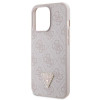 Guess GUHCP13LP4TDSCPP Funda rígida rosa para Apple iPhone 13/13 Pro, Crossbody 4G Metal Logo